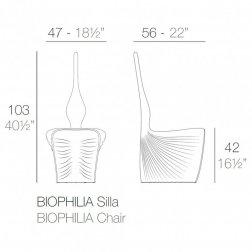 Стул пластиковый Vondom Biophilia Basic