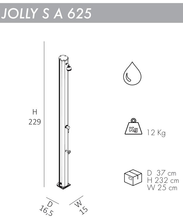 Душ уличный Jolly S A 625