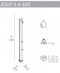 Душ уличный Jolly S A 625
