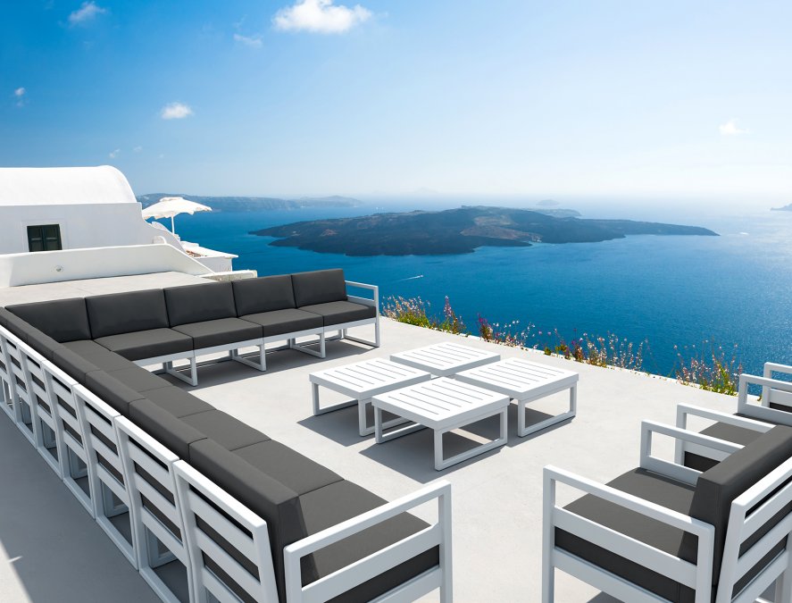 Столик пластиковый журнальный Mykonos