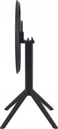 Стол пластиковый складной Sky Folding Table Ø60, черный, Ø600х740 мм