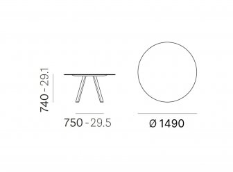 Стол ламинированный Arki-Table Compact