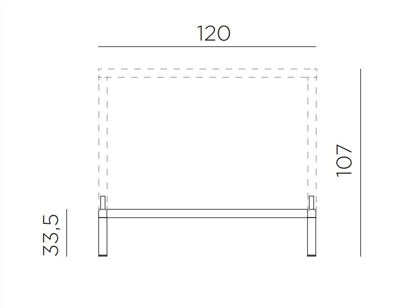 Комплект для увеличения высоты стола Kit Cube 120х70 High