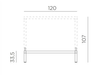 Комплект для увеличения высоты стола Kit Cube 120х70 High