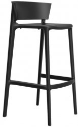 Стул пластиковый барный Vondom Africa Basic черный