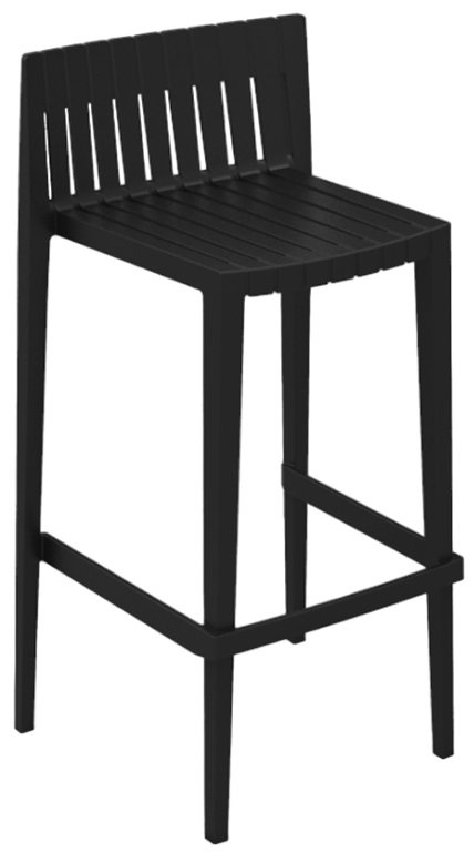 Стул пластиковый барный Vondom Spritz Basic черный