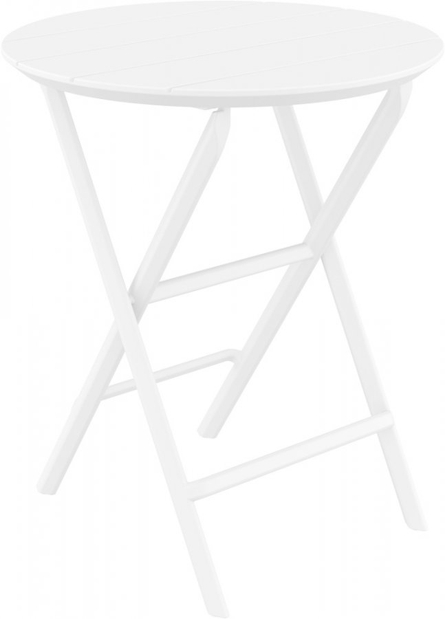 Стол пластиковый складной Helen Folding Table 60, белый, 600х740 мм