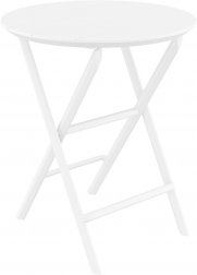 Стол пластиковый складной Helen Folding Table 60, белый, 600х740 мм