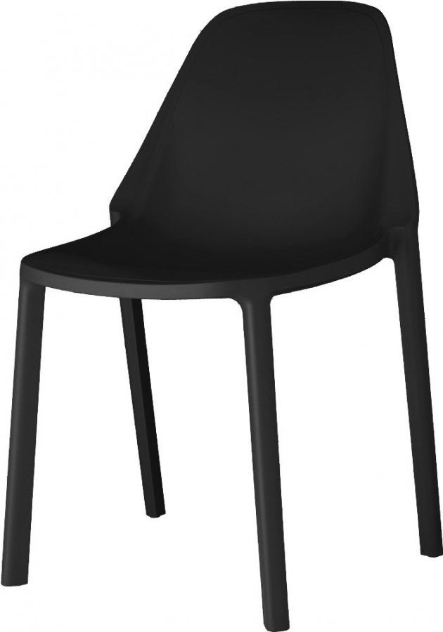 Стул пластиковый Scab Design Piu антрацит
