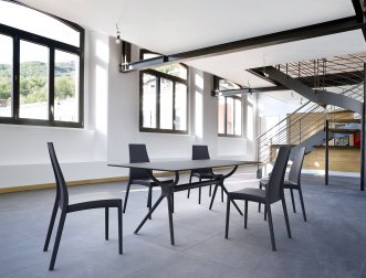 Стол пластиковый Air Table 180, черный, 1800х900х740 мм