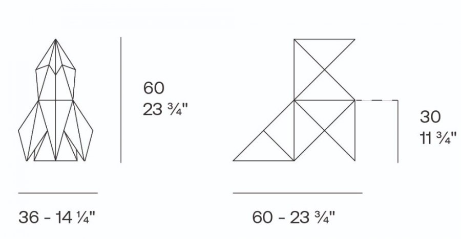 Фигура дизайнерская пластиковая Origami Kotori Basic