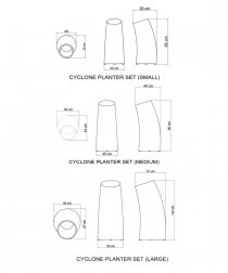 Кашпо плетеное Cyclone