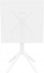 Стол пластиковый складной Sky Folding Table 60, белый, 600х600х740 мм