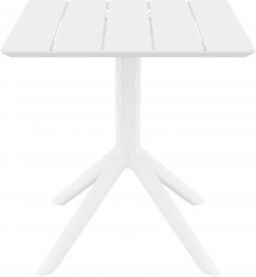 Стол пластиковый Paris Table 70, белый, 700х700х740 мм