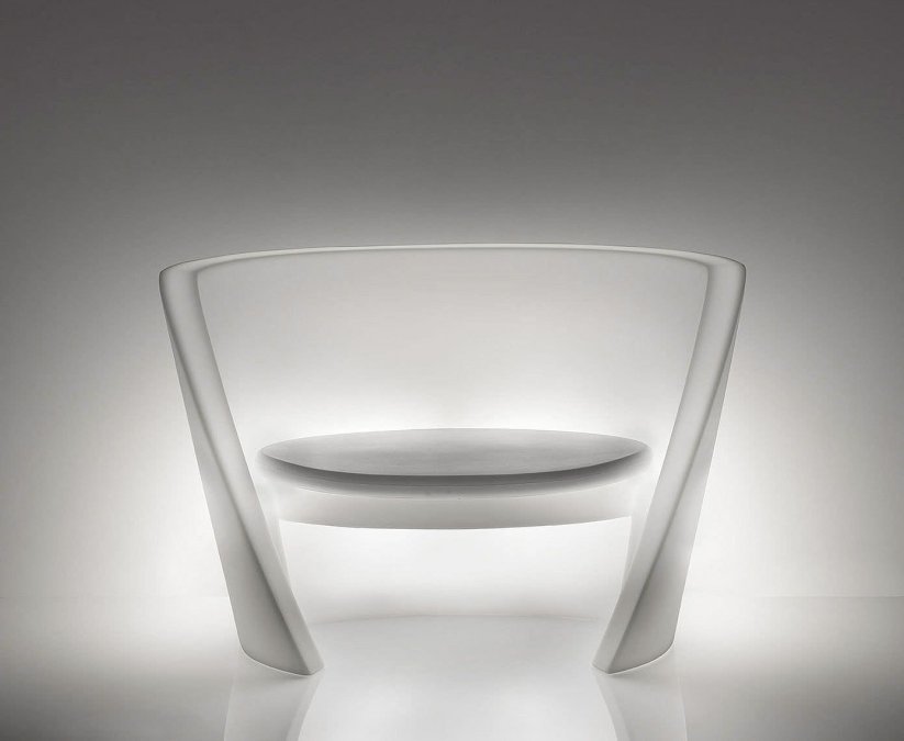 Кресло пластиковое светящееся Rap Chair Lighting