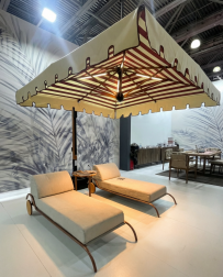 Зонт профессиональный 3х3 м с подсветкой Galileo Wood Light
