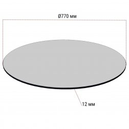 Столешница круглая HPL Fitto