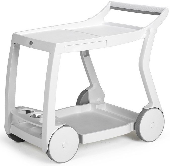 Стол пластиковый сервировочный Galileo, белый, 840х600х760 мм