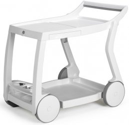 Стол пластиковый сервировочный Galileo, белый, 840х600х760 мм