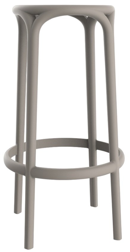 Табурет пластиковый барный Vondom Brooklyn Basic тортора