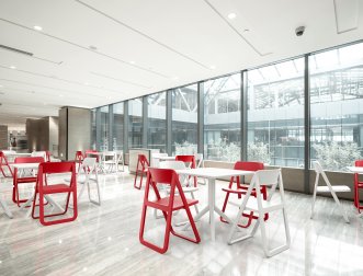 Стол пластиковый Sky Table 80, белый, 800х800х740 мм