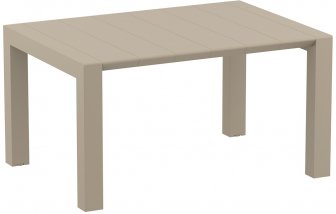 Стол пластиковый раздвижной Vegas Table, бежевый, 1000-1400х1000х750 мм