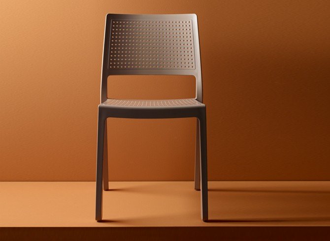 Стул пластиковый Scab Design Emi тортора