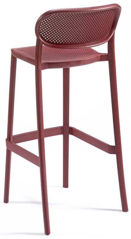 Стул пластиковый барный Gaber Nuta Stool 78 бордовый