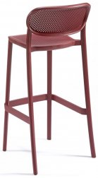 Стул пластиковый барный Gaber Nuta Stool 78 бордовый