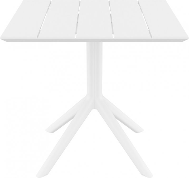 Стол пластиковый Paris Table 80, белый, 800х800х740 мм