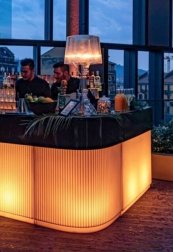 Стойка пластиковая барная светящаяся Cordiale Corner Art Deco Lighting