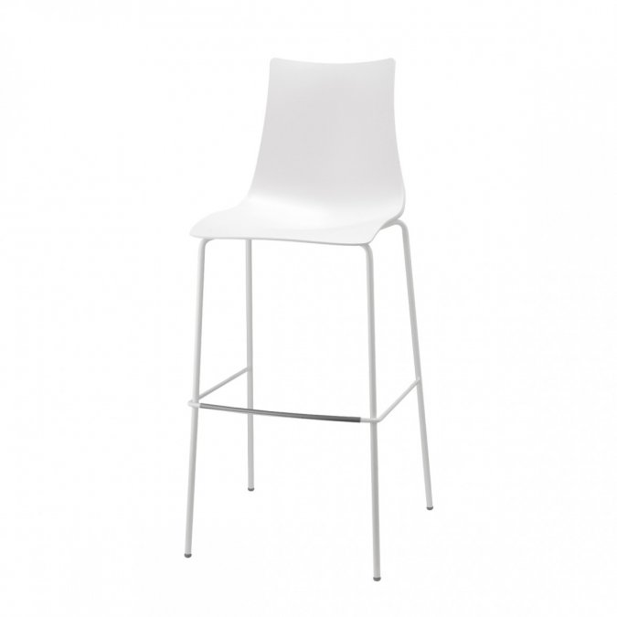 Стул барный пластиковый Scab Design Zebra Technopolymer лен