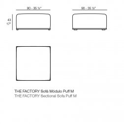 Пуф металлический мягкий The Factory