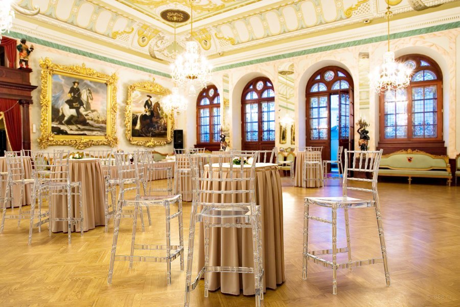 Стул прозрачный полубарный Siesta Contract Chiavari Bar 65 прозрачный