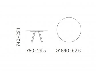 Стол ламинированный Arki-Table Compact