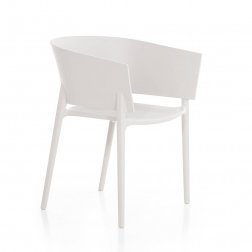 Кресло пластиковое Vondom Africa Basic белый