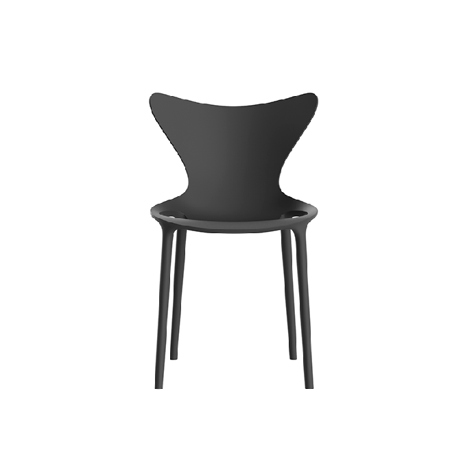 Стул пластиковый Vondom Love Revolution темно-серый Manta
