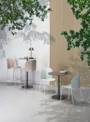 Стул пластиковый барный Scab Design Mentha Go Green тортора