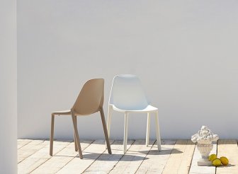 Стул пластиковый Scab Design Piu тортора