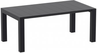 Стол пластиковый раздвижной Vegas Table Medium, черный, 1800-2200х1000х750 мм
