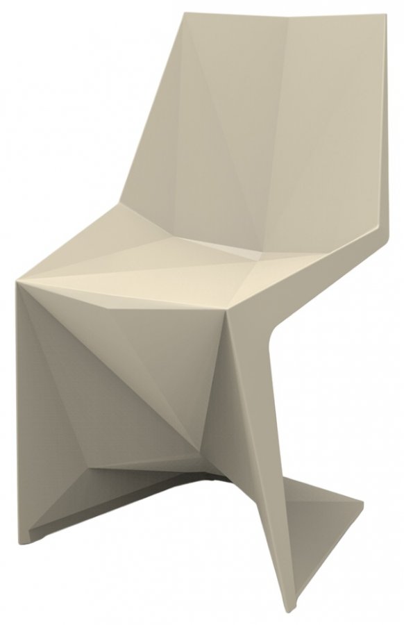 Стул пластиковый Vondom Voxel Basic слоновая кость