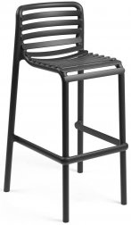 Стул пластиковый барный Nardi Doga Stool антрацит