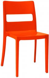 Стул пластиковый огнестойкий Scab Design Sai оранжевый