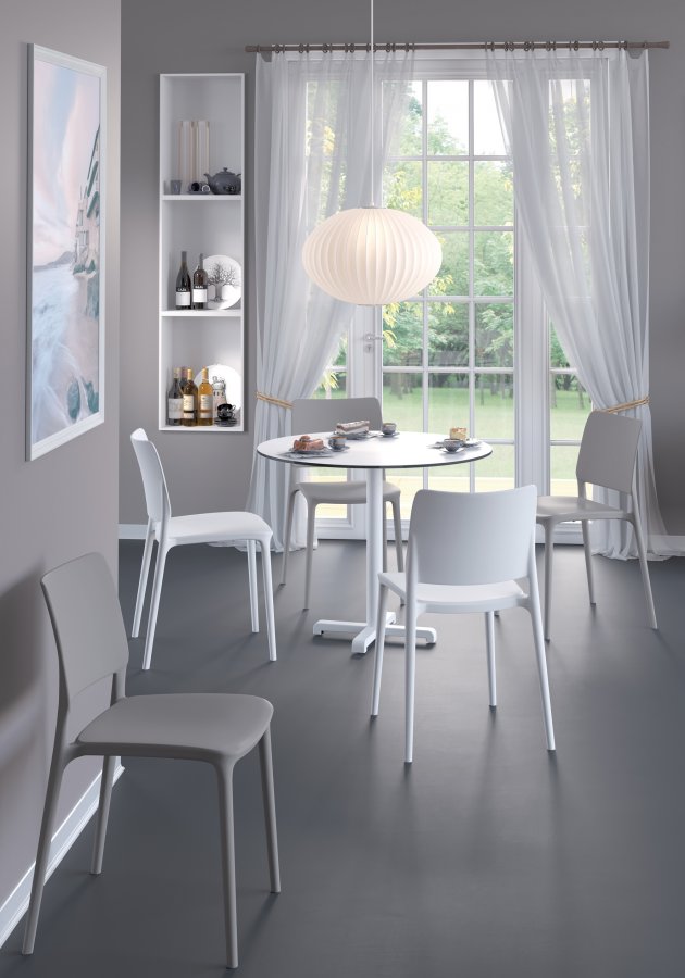 Стул пластиковый PAPATYA Joy-S тортора