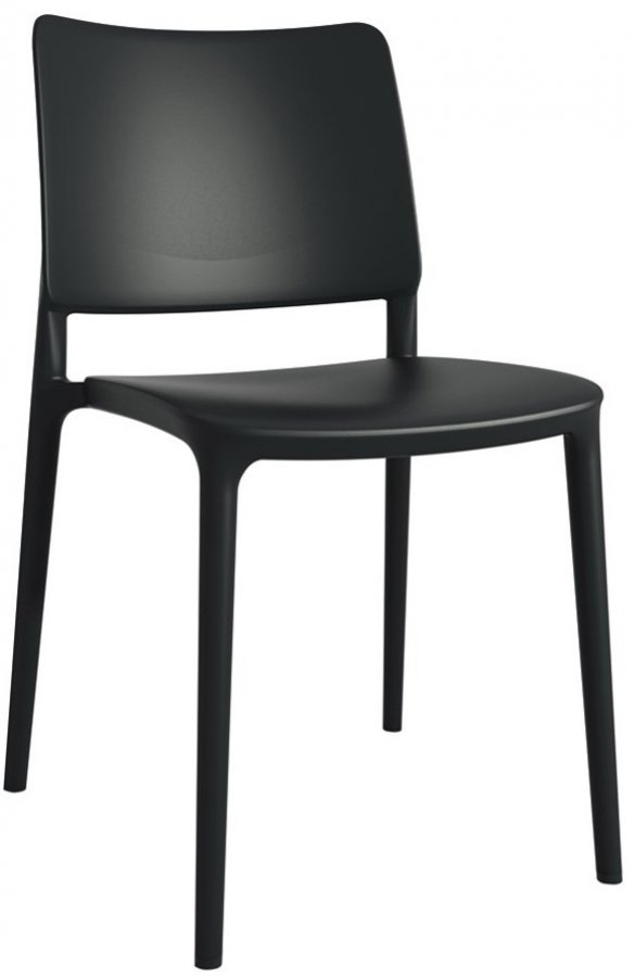 Стул пластиковый PAPATYA Joy-S черный
