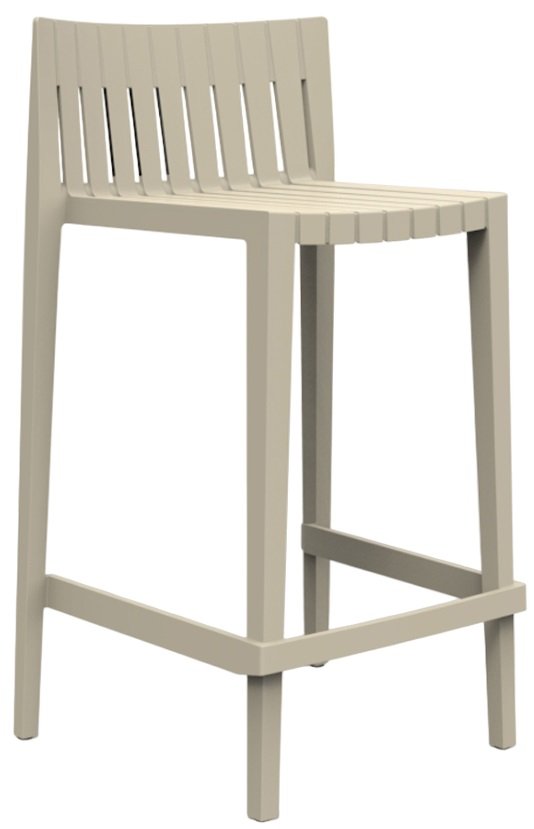 Стул пластиковый полубарный Vondom Spritz Basic слоновая кость