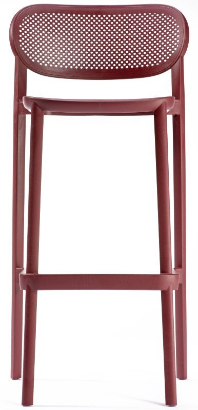 Стул пластиковый барный Gaber Nuta Stool 78 бордовый