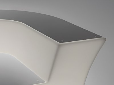 Jumbo Corner Top Столешница стальная на верх барной стойки