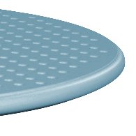 Стол пластиковый обеденный Step + Step Mini, голубой, Ø605х400-765 мм