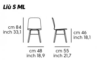 Стул деревянный с обивкой Liu S ML TS2
